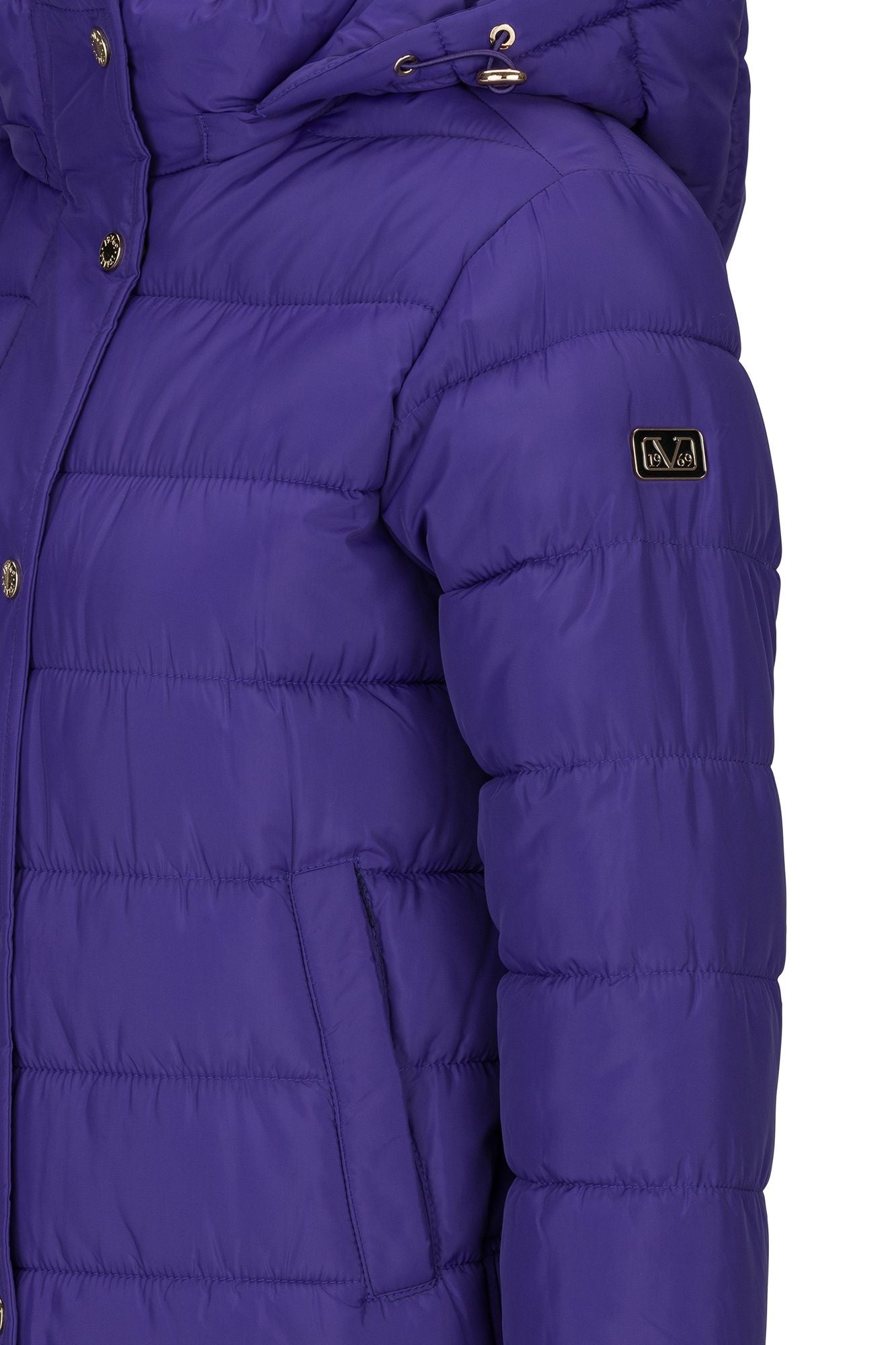 Esprit Short Padded Jacket With Hood in Navy